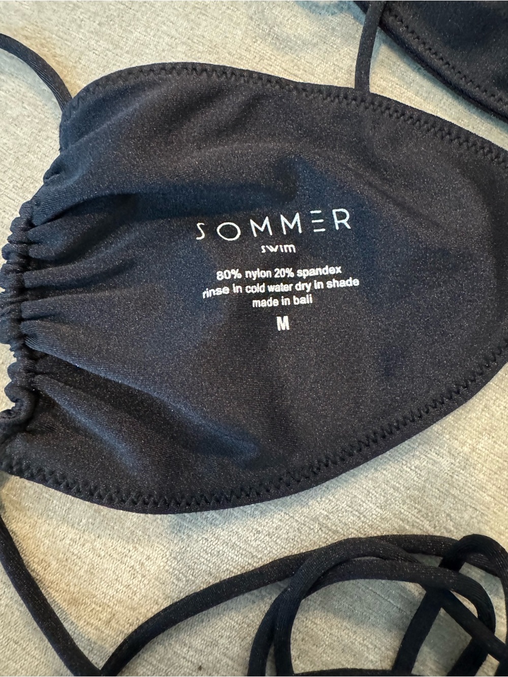 Sommer Swim Black Bikini Top - Picture 6 of 6